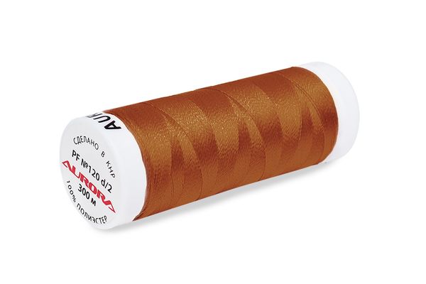 Нитки для креативных работ Aurora №120, 300 м, цв. PF518, 5 катушек