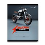 Тетрадь ученическая школьная A5+ 24 л. на скобе 65 г/м², белизна 100 %, 15 шт, клетка, 01116 Микс-Экстрим-хобби, Светоч Т72