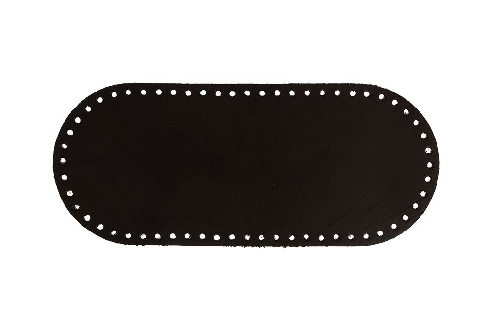 Донце для вязаной сумки 31х13 см, овальное, 001 черный, Gamma ZKS-001