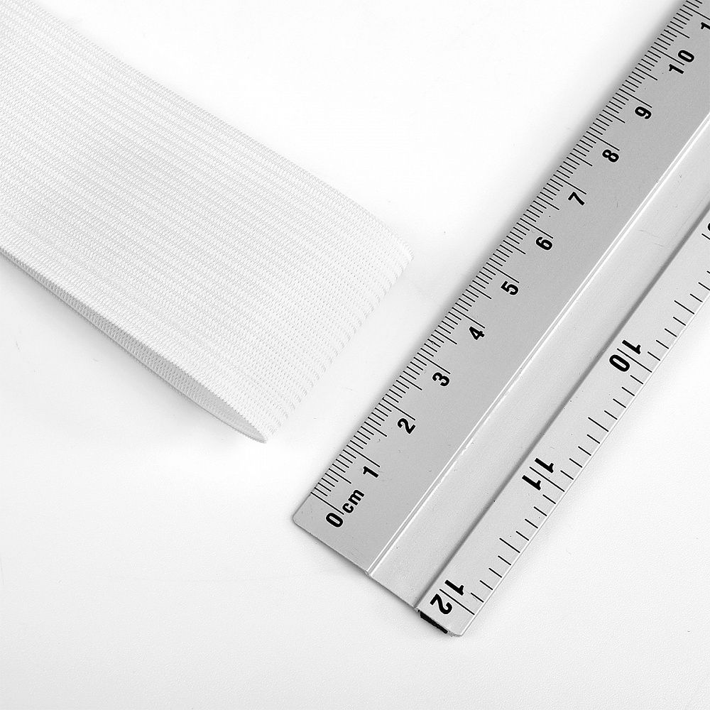 Резинка вязаная 40.0 мм / 40 метров, стандартная 3.9-4.3 г/п.м., белый