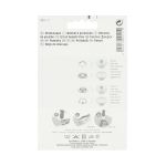 Кнопка рубашечная (джерси) открытая ⌀10.0 мм, 10 шт, латунь, зубчатое кольцо, белый, Prym