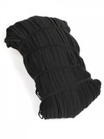 Резинка бельевая (стандартная) 6.0 мм / 200 метров, 3.9 г, вязаная, черный