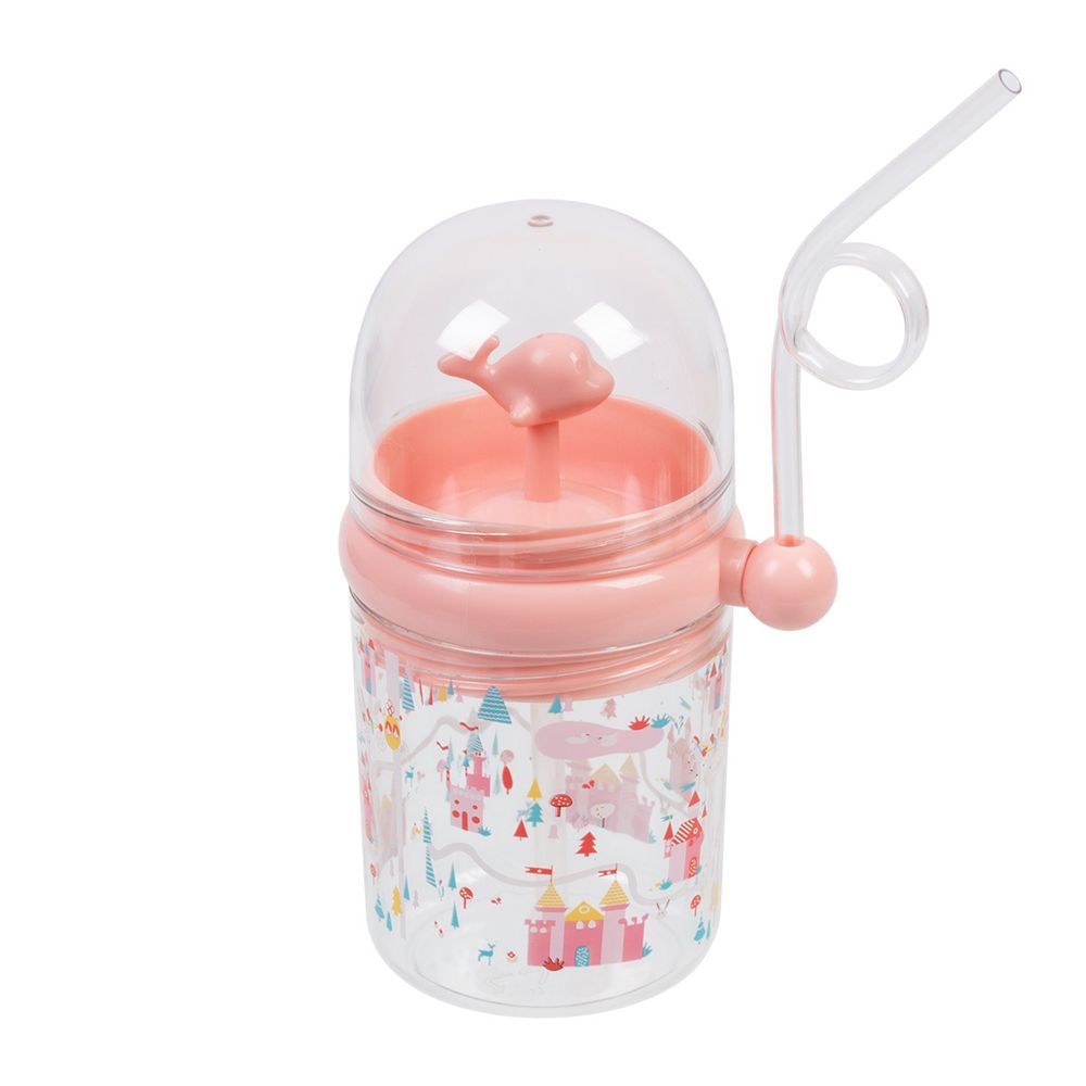 Бутылка пластиковая 260 мл, 8х8х15 см, №03 розовый, Lol&Pop LLP-007