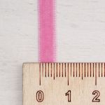 Лента бархатная (тесьма) 06.0 мм / 32.9±2 метров, 0081-0701, 11 малиновый