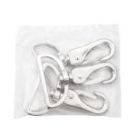 Карабин металл 38.0 мм (62х45 мм), никель, 4 шт