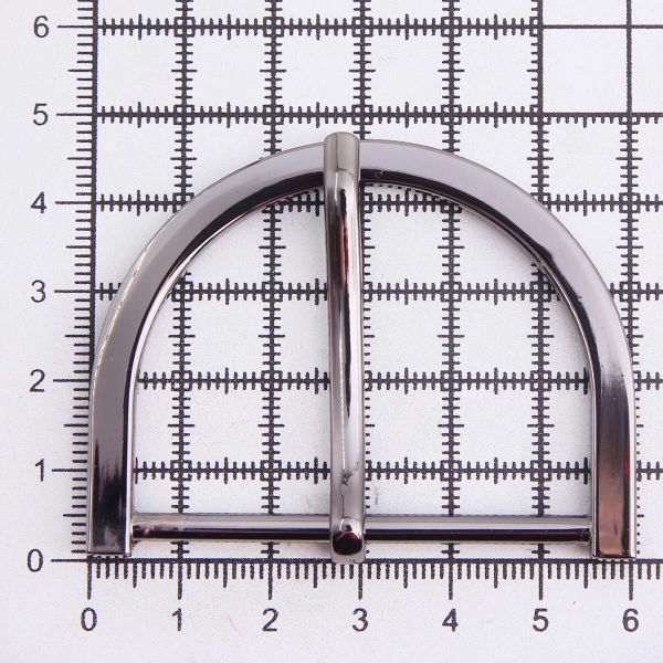 Пряжка ременная металл 50 мм металл, олово (чер.никель), MB-185
