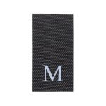 Этикетка-размерник 10х20мм, 100 шт/упак, черный фон/белый шрифт (MN) (M)