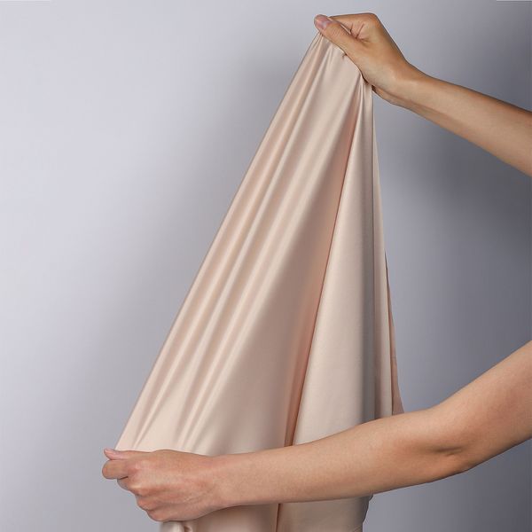 Атлас стрейч для нижнего белья 107 г/м², 125 см / 25 метров, 0180 цв.168 серебристый пион