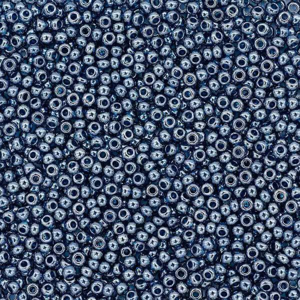 Бисер Preciosa прозрачный с жемчужным покрытием 10/0 (66100), круг.отв, 50гр