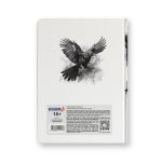 Бизнес-блокнот, мат. лам. + выбор. лак, тониров. блок, евроформат 64 л. 24 шт, французская клетка, Милый призрак 000913, Светоч 64ББТ_93_5_0