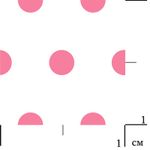 Ткань для пэчворка Peppy Бабушкин сундучок, отрез 50х55 см, 140 г/м², БС-05 кр.горох белый/яр.розовый, Peppy