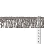 Бахрома отделочная 75.0 мм / 25 метров, витая, 235 серый, Gamma 565