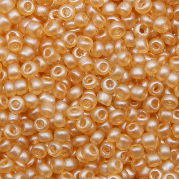 Бисер Astra&Craft 11/0 (2.1 мм), 500 г, цв. M902 св. золотой/прозрачный, матовый