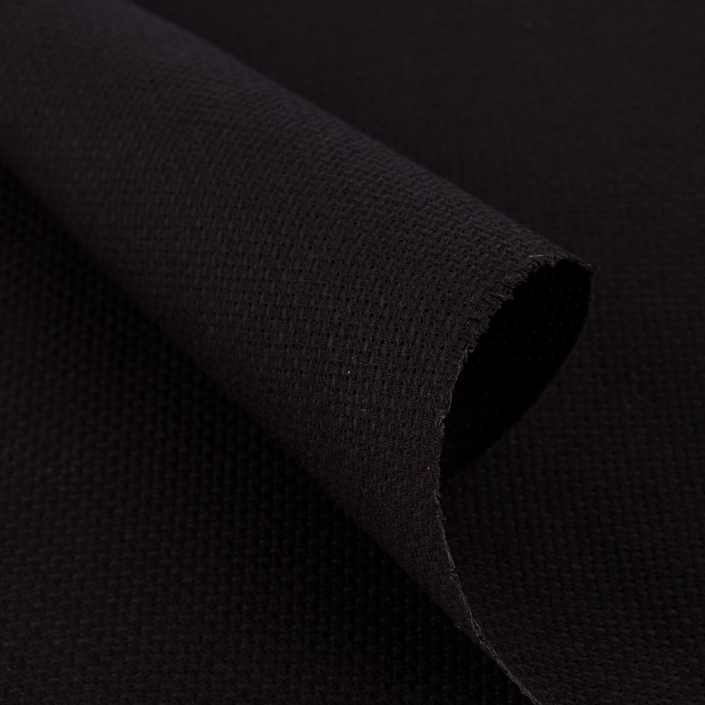 Канва Zweigart Aida Premium 16 ct, 50х50±2 см, 720 черный, Zweigart