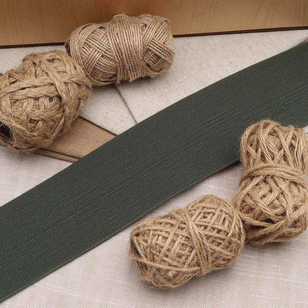 Резинка вязаная 50.0 мм / 25 метров, оливка