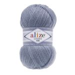 Пряжа Alize (Ализе) Lana Gold 800 / уп.5 мот. по 100 г, 800м, 221 светлый джинс меланж A