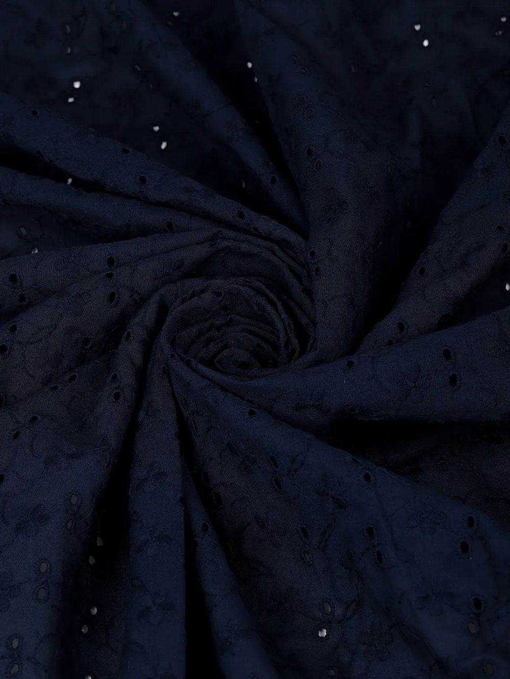 Ткань шитьё (прошва) 100 г/м², 150 см / 2 метра, TBY.Emb.8067.16, 16 т.синий