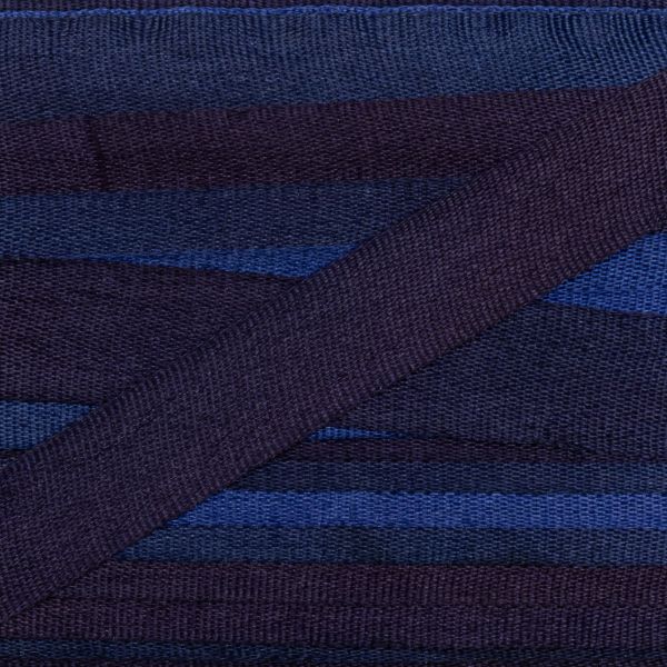 Лента (тесьма) шелковая 7.0 мм / 9.1±0.5 метров, M140 синий/т.фиолетовый, Gamma SRM-7