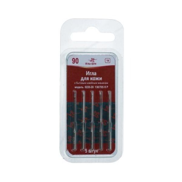 Иглы для швейных машин для кожи 130/705 H P, №90, 5 игл, АРТИ 0220-20