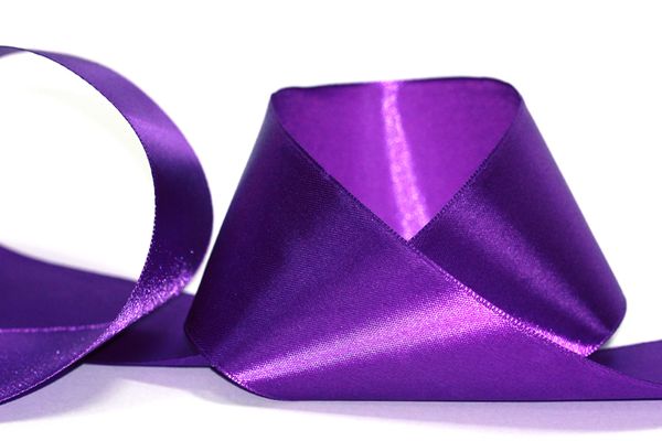 Лента атласная 1-сторонняя 50.0 мм / 33±2 метра, 046 лиловый, Gamma