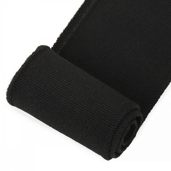Подвяз (довяз) трикотажный 6.0х80 см, черный, 100% п/э, 5 штук