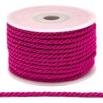 Шнур витой ⌀3.0 мм / 18.29 метров, 52 ярко-розовый