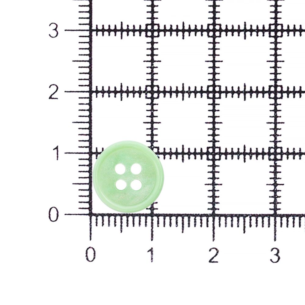 Пуговицы 4 прокола 18L (11мм), пластик (col.13 св.зеленый), CB_M-57, 72 шт