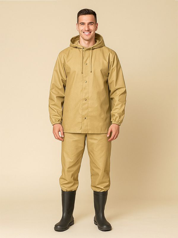 Оксфорд 200D PU1000 78 г/м², 150 см / 5 метров, ОКС.TBY200D.S125.5, S125 св.бежевый