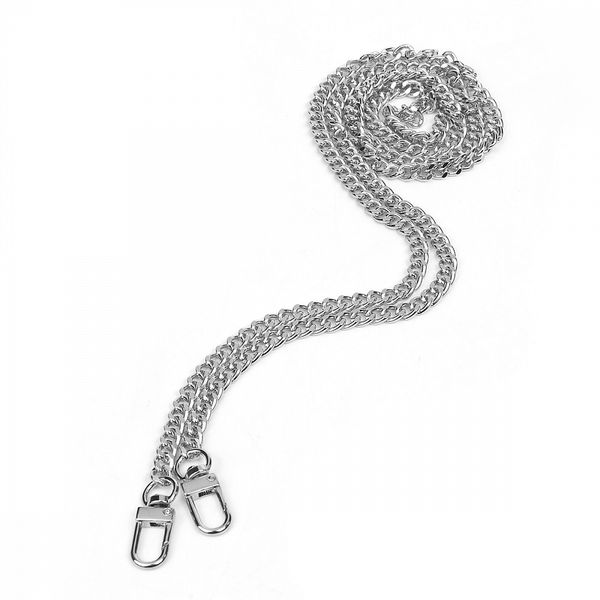 Цепочка для сумки с карабинами металл l=1200 мм, шир.7 мм, TBY.109702, цв.никель уп.1шт