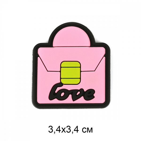 Аппликации пришивные 2354 Love 3,4х3,4см, 20 шт
