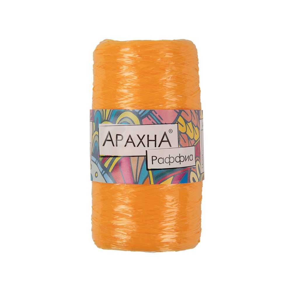Пряжа Arachna Raffia / уп.5 мот. по 50г, 200м, 37 св.оранжевый