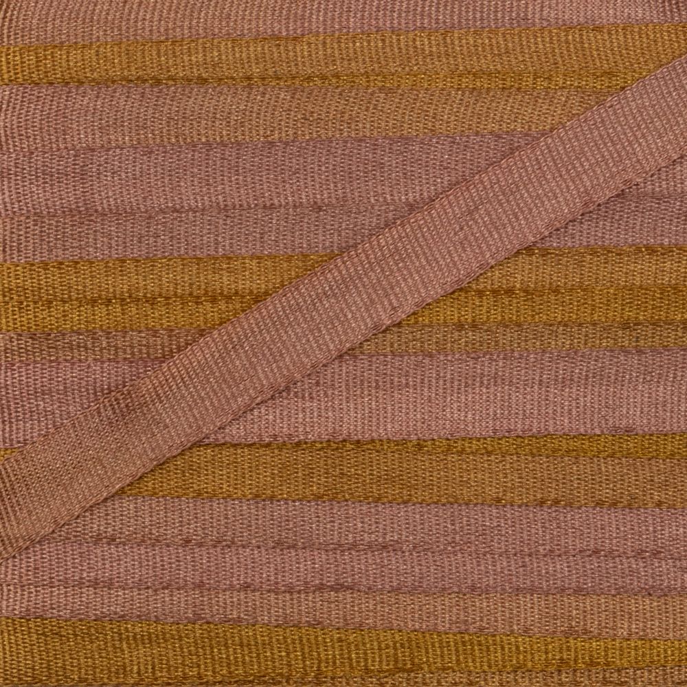 Лента (тесьма) шелковая 4.0 мм / 9.1±0.5 метров, M112 бронзовый/бл.коричневый, Gamma SRM-4