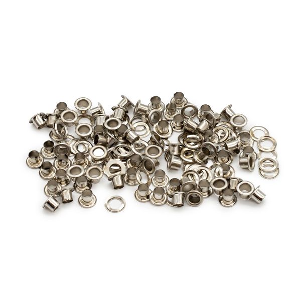 Люверсы металл ⌀_3.7 мм (внутр.), №1.7, сталь, никель, 100 шт, New Star