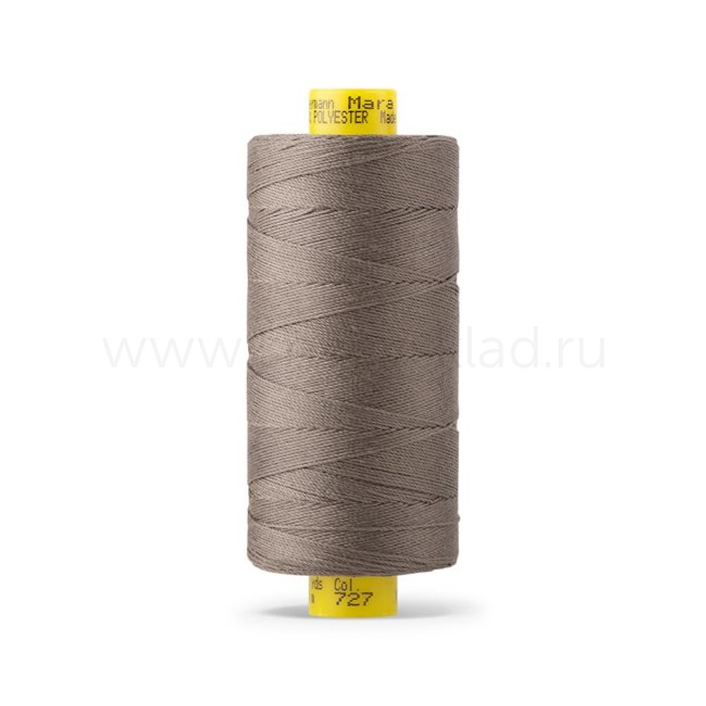 Нить отделочная Gutermann Mara 30/2, 300 м, 702404, 727 дымчато серо-зеленый, 1 катушка