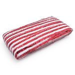 Тесьма с пайетками лампасная 3,5см / 14,63м (красный), 3AR070