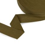 Тесьма (лента) киперная (100% х/б) 40 мм / 50 метров, хаки/khaki, Gamma TCT-40