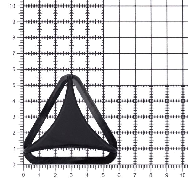 Рамка-регулятор треугольная, 45 мм, па, черный, Т-45, 20 шт