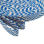 Стропа (ременная лента) 35 мм / 45.72 метра, [23.33 г/пог.м], с принтом, ZH807 белый/синий, 3Al295