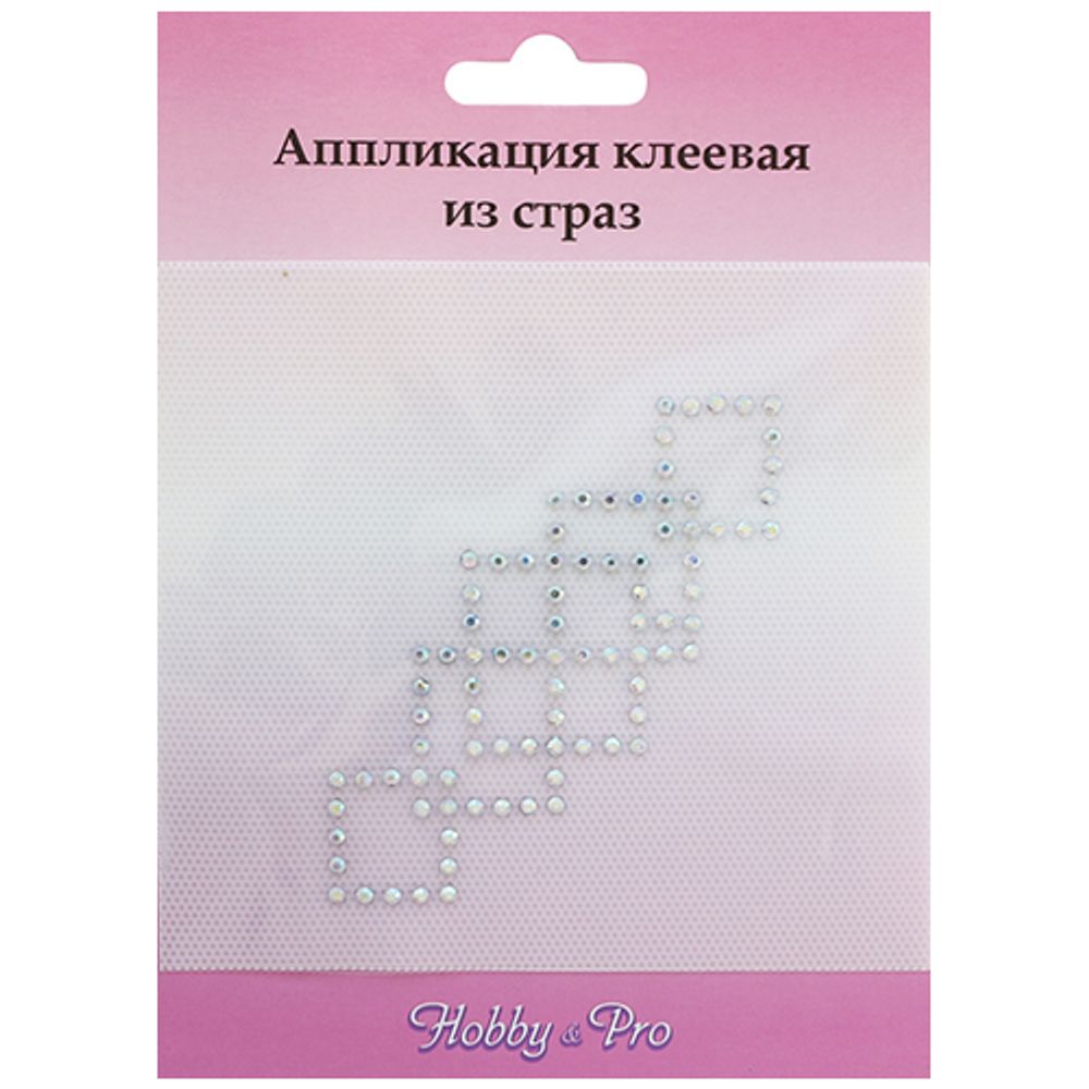 Аппликация из страз &quot;Геометрический узор&quot; 4х10см, Hobby&amp;Pro /TOS/