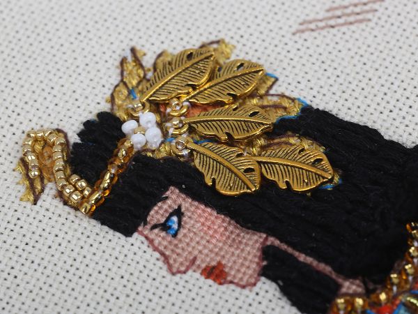 Набор для вышивания нитками Panna, Золотая серия, Женщины мира. Египет, 23х32 см