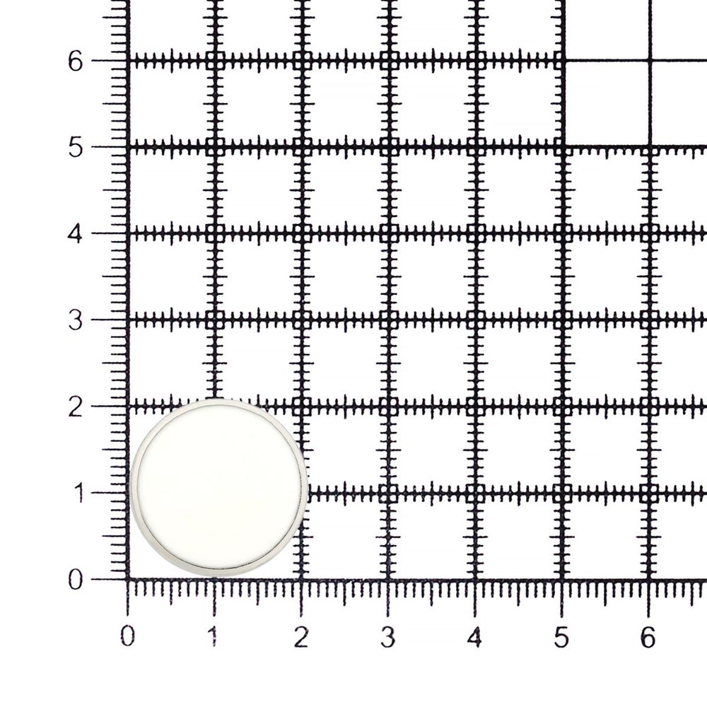 Пуговицы на ножке 32L (20мм), пластик (White/S белый с серебром), RBz-94, 36 шт