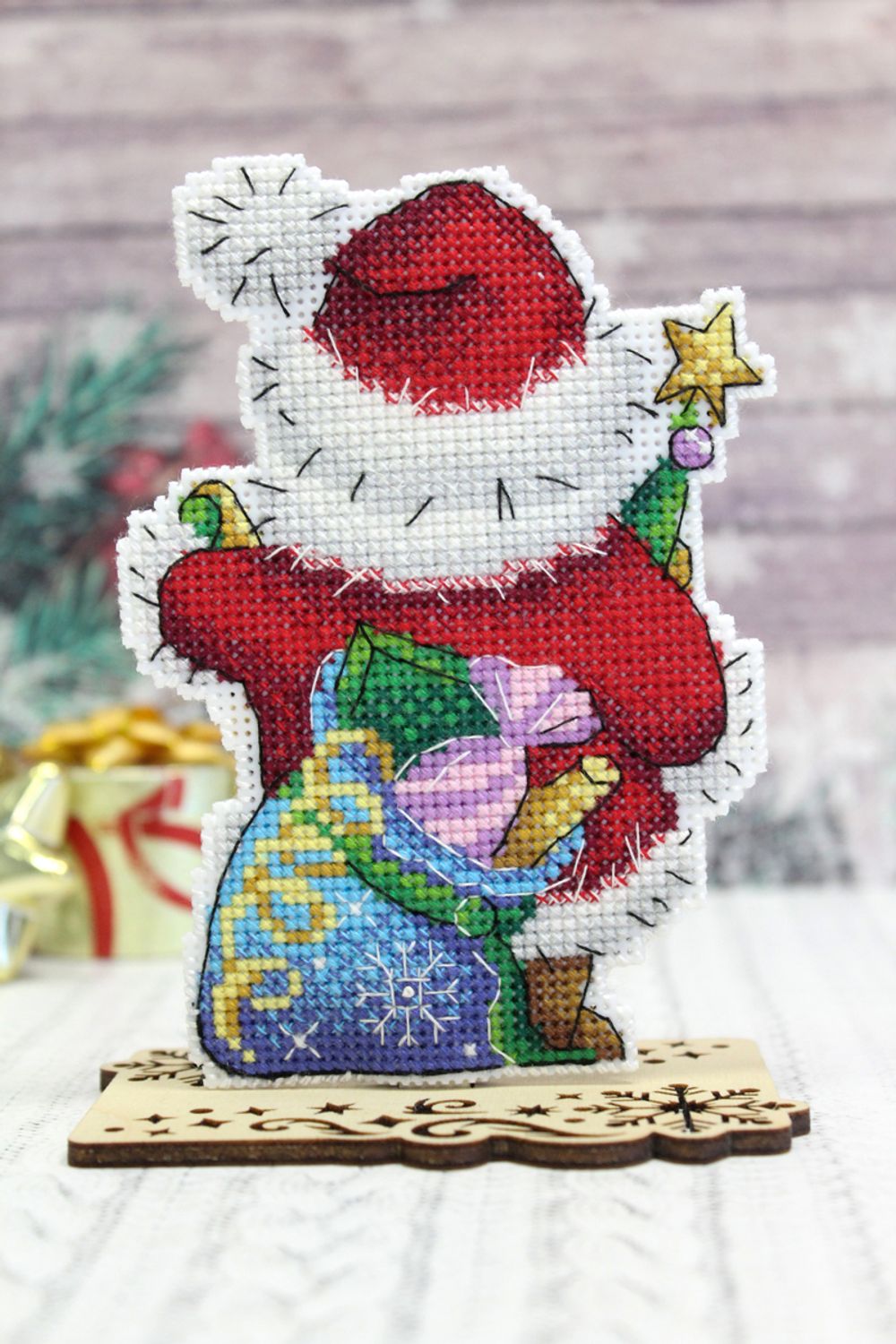 Набор для вышивания нитками МП Студия (Жар-птица), Праздничный гость 13х9.5 см