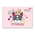 Альбом для рисования 100 г/м², A4 29х20.5 см, 8 л. на скобе, 20 шт, Маленькие радости 000682, Светоч 8АЛСК4_1_3_9