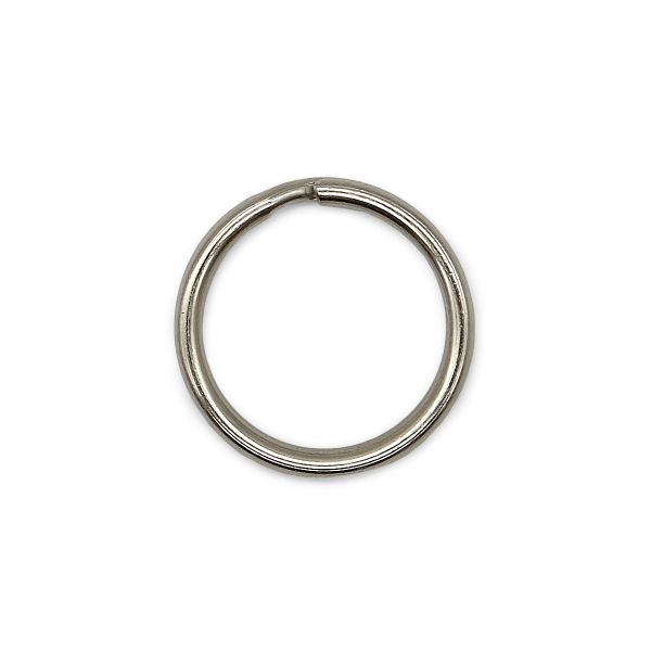 Кольцо для ключей и брелоков ⌀25 мм (32х32 мм, ⌀3,5 мм), никель, 100 шт