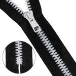 Молния трактор Arta Т6 (6 мм) 1 зам., н/раз., 18 см, BiColor, цв. 077 черный / 001 белый, уп.10 шт