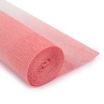 Бумага гофрированная (креповая) 180 г/м², 50 см / 2.5 метра, 600/4 бело-розовый, Blumentag GOF-180/P