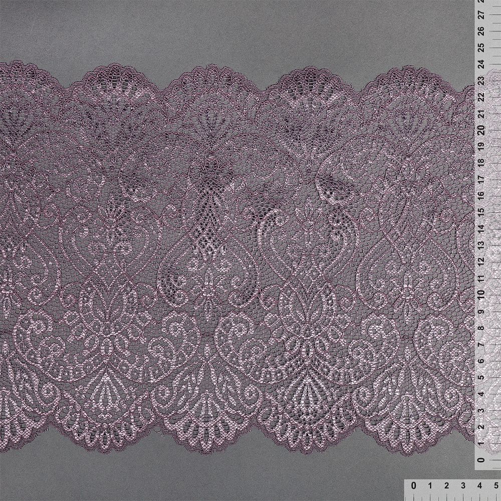 Кружево эластичное (стрейч) 240мм 40992 цв.620 морской туман, 25 м, Kruzhevo