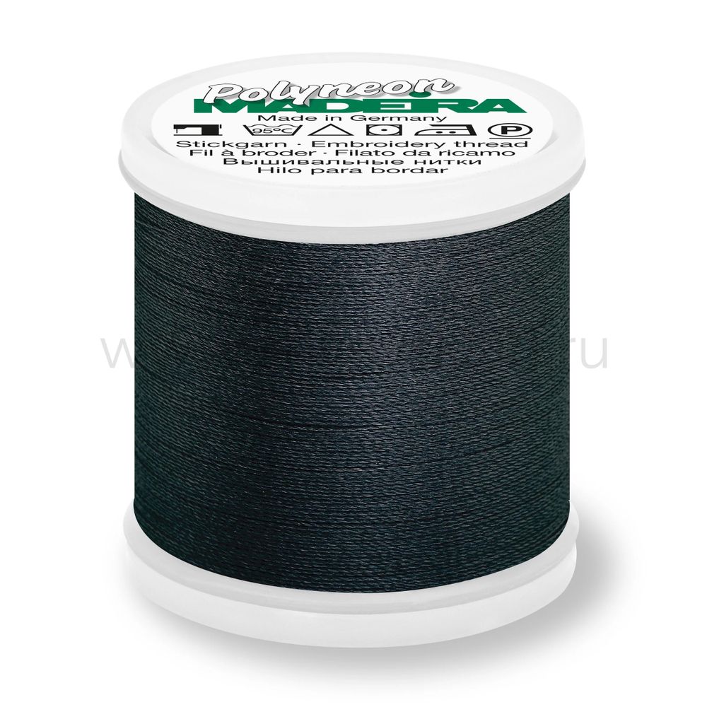 Нитки вышивальные флюоресцирующие Madeira Polyneon №40, 400 м, цв. 1641, 9845, 5 катушек