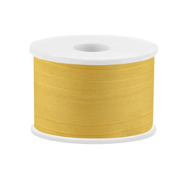 Лента (тесьма) шелковая 13.0 мм / 45.5±0.5 метров, №021 желтый, Gamma SR-13