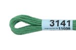 Мулине Gamma 100% хлопок, цв.3141 зеленый, 24 мотка по 8 метров